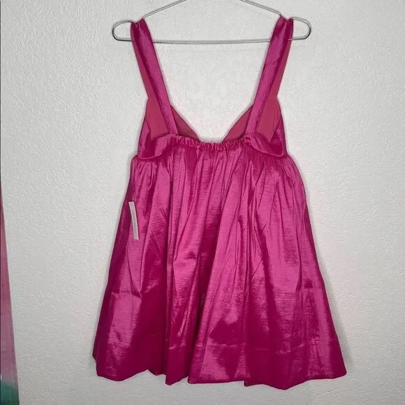 NWT FOR LOVE & LEMONS SELENA MINI DRESS Hot Pink Small - Picture 6 of 12